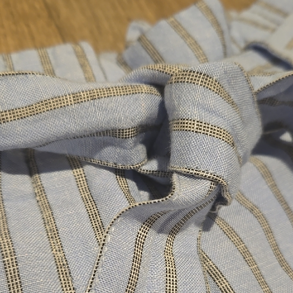 Loft Striped Blue and Grey Women's Shorts - Picture 4 of 15